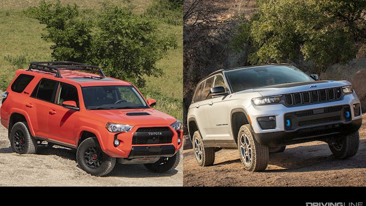 Toyota 4Runner vs Jeep Grand Cherokee: Family 4x4 SUV Battle | DrivingLine Toyota 4Runner vs Jeep Grand Cherokee: Family 4x4 SUV Battle | DrivingLine