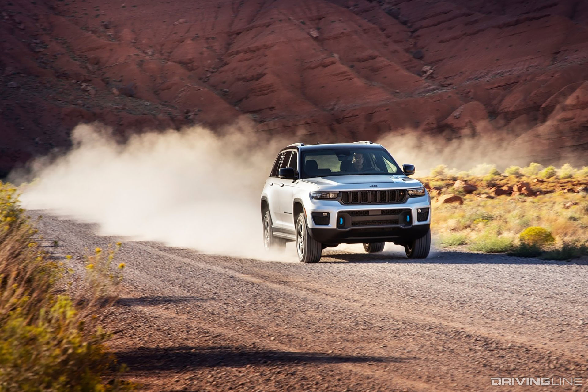 Jeep Grand Cherokee 4xe on Dirt Trail