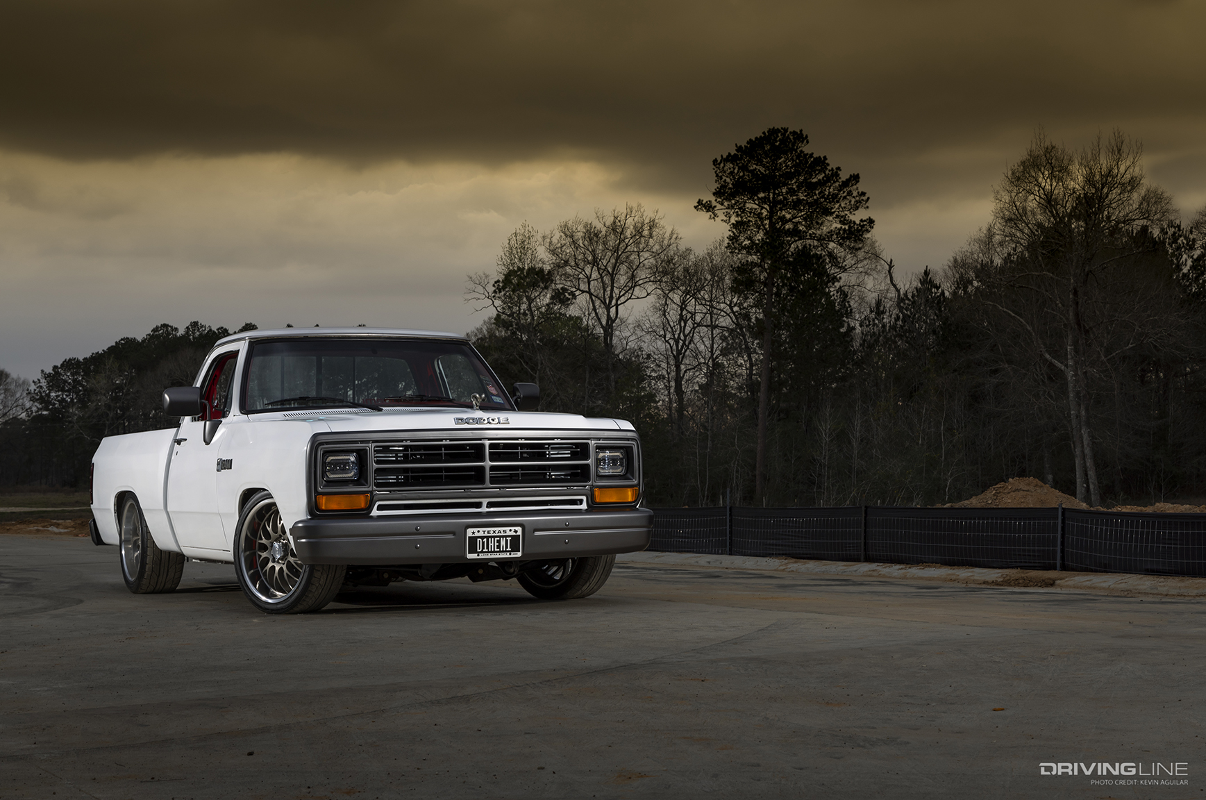 Front of Justin Reed's ’89 Dodge Ram D150
