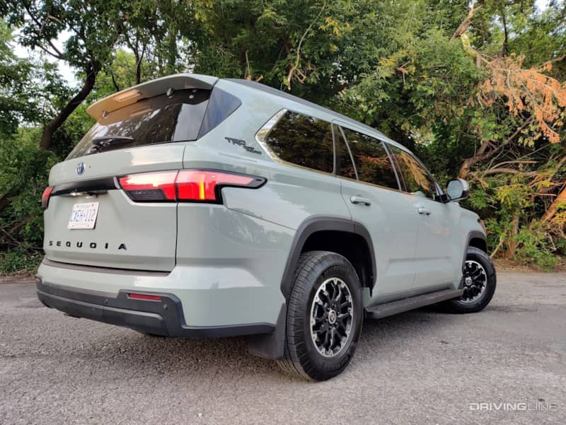 2023 Toyota Sequoia TRD Off-Road rear 3/4 view