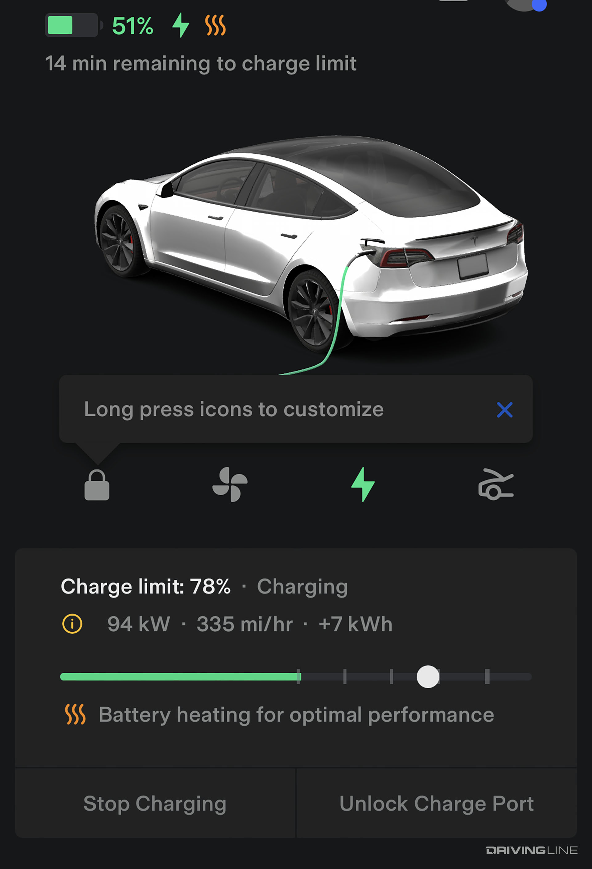 Tesla App Screenshot