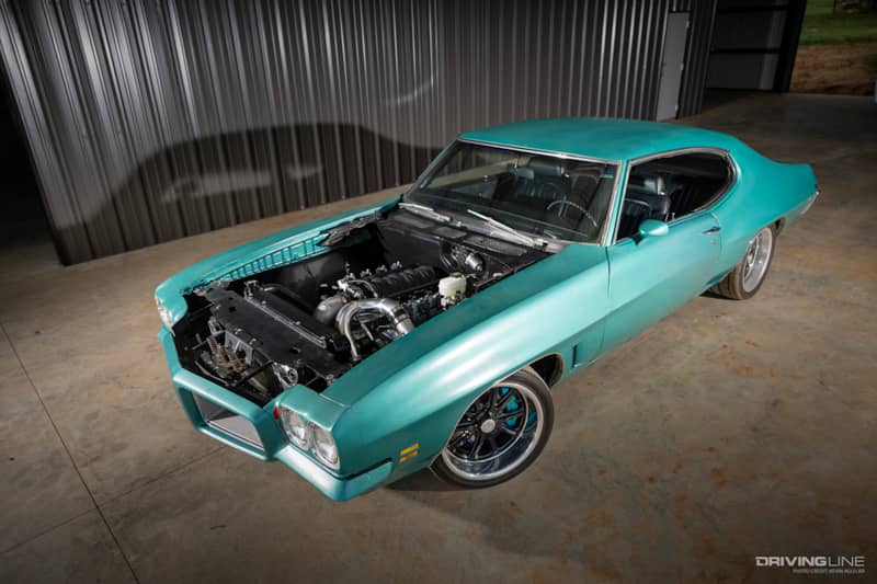 Front of Cynthia Pierce's '72 Pontiac GTO