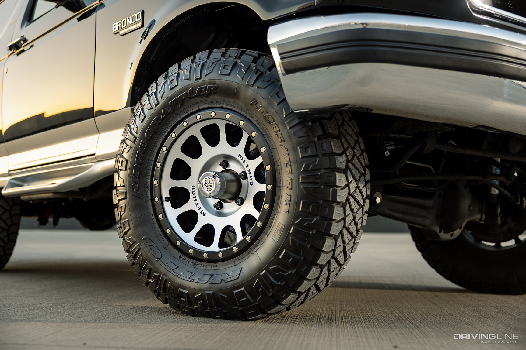 Nitto Ridge Grappler Tires of Chris and Terri Tabone's '96 Ford Bronco Built by Fat Fender Garage