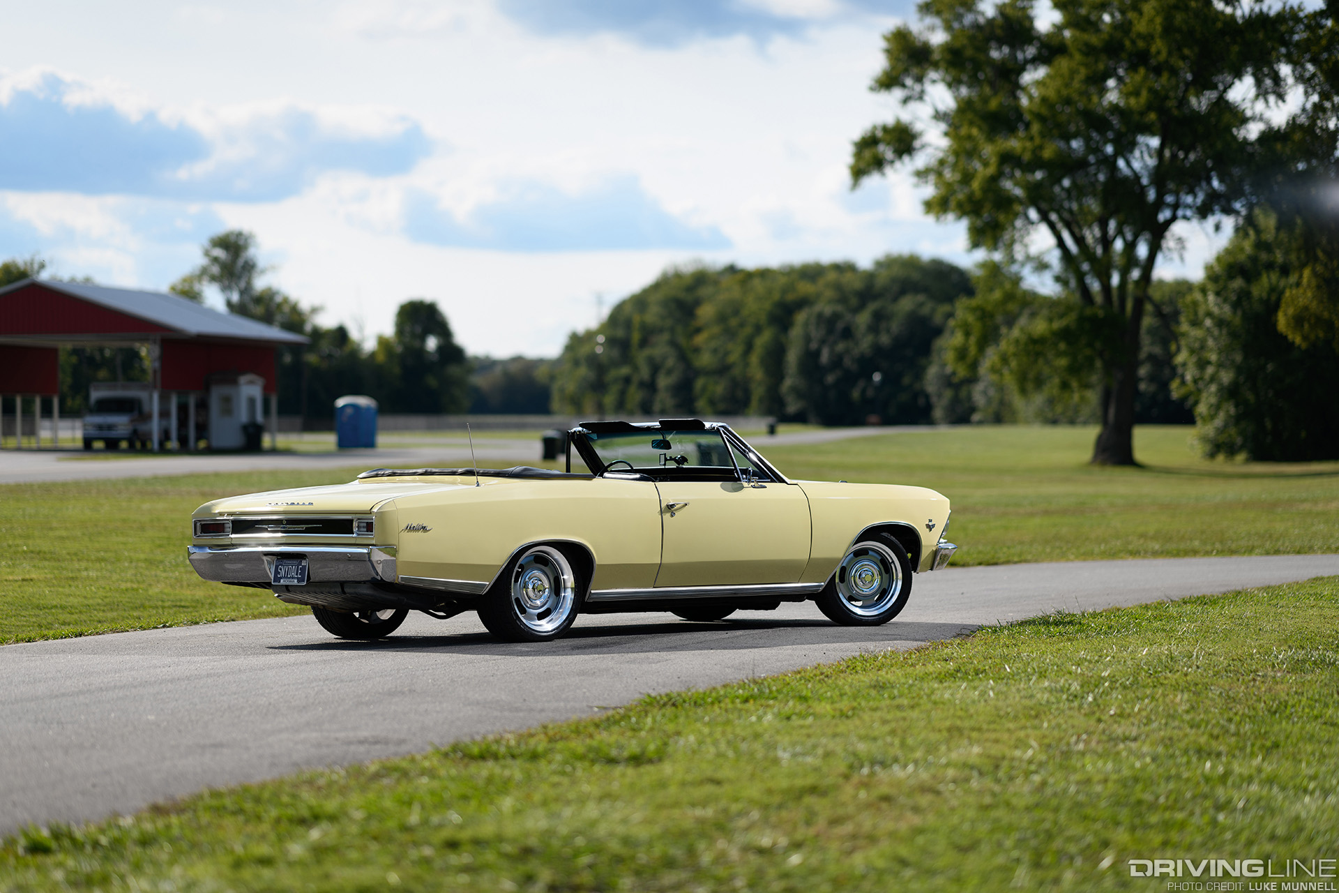 1966 Chevy Malibu Convertible Rear 3/4 View