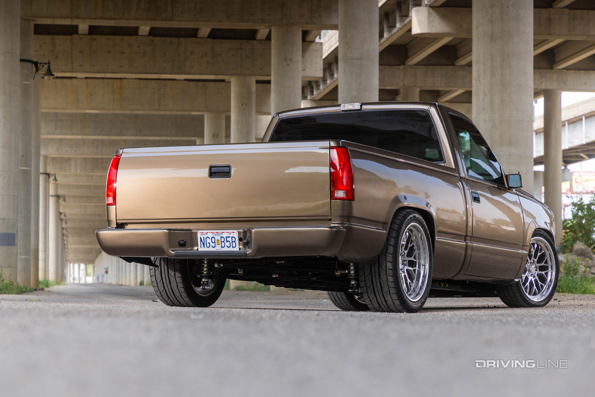 Killer Performance OBS Chevy Truck on Nitto NT555 G2 tires rear 3/4 angle