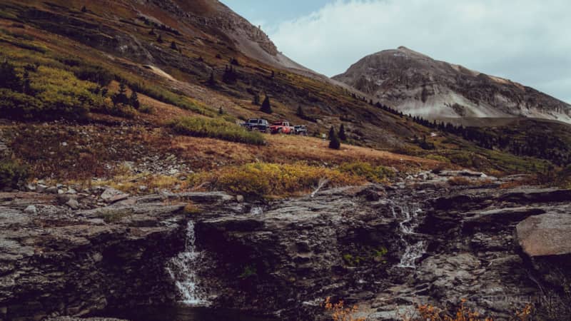Black Bear Pass trail Colorado Jeeps scenic overview