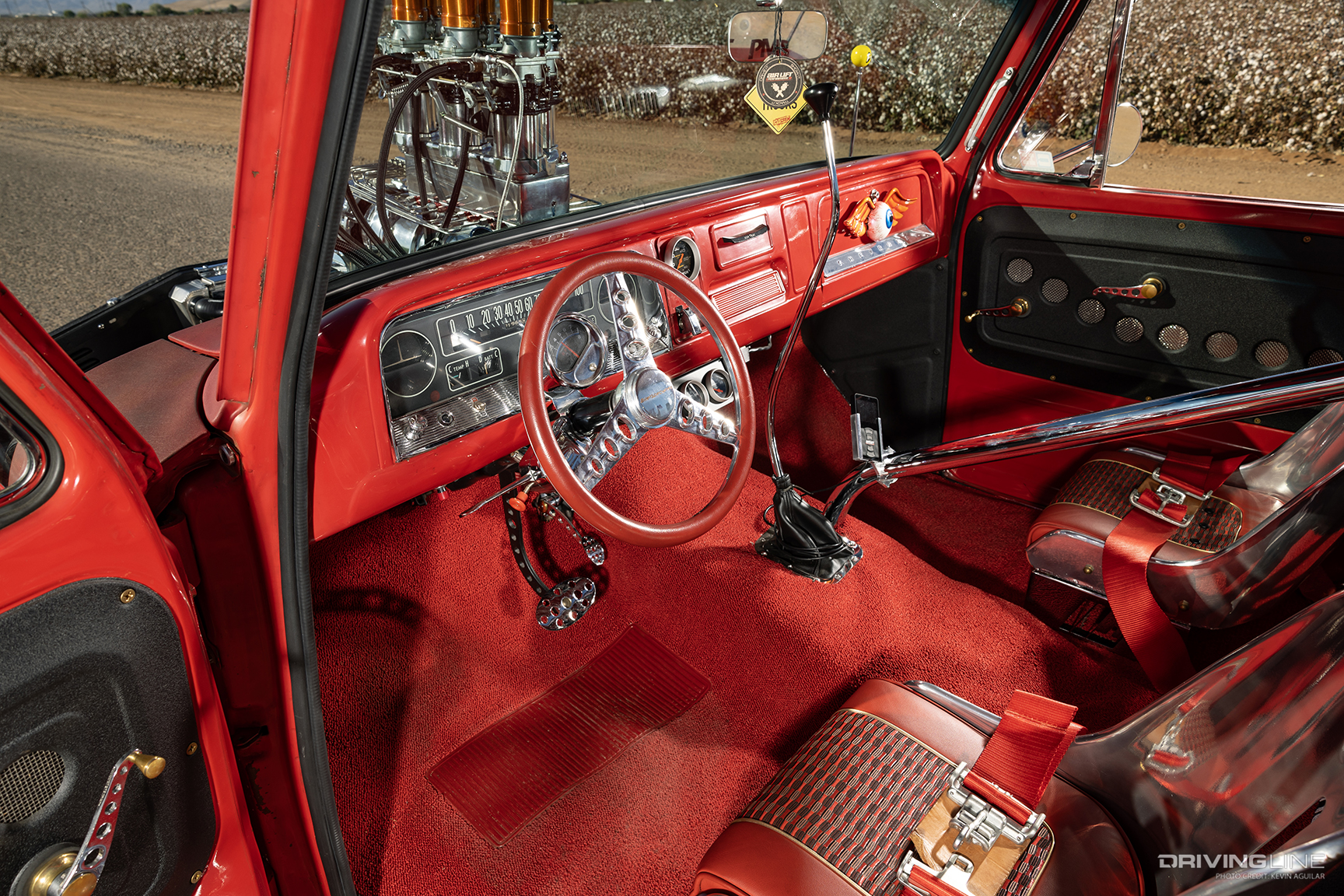 Interior of Dave Schneider's '65 Chevy C10