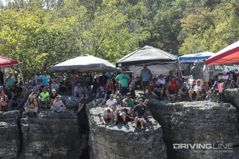 The crowd could stayed till the last rig rolled though
