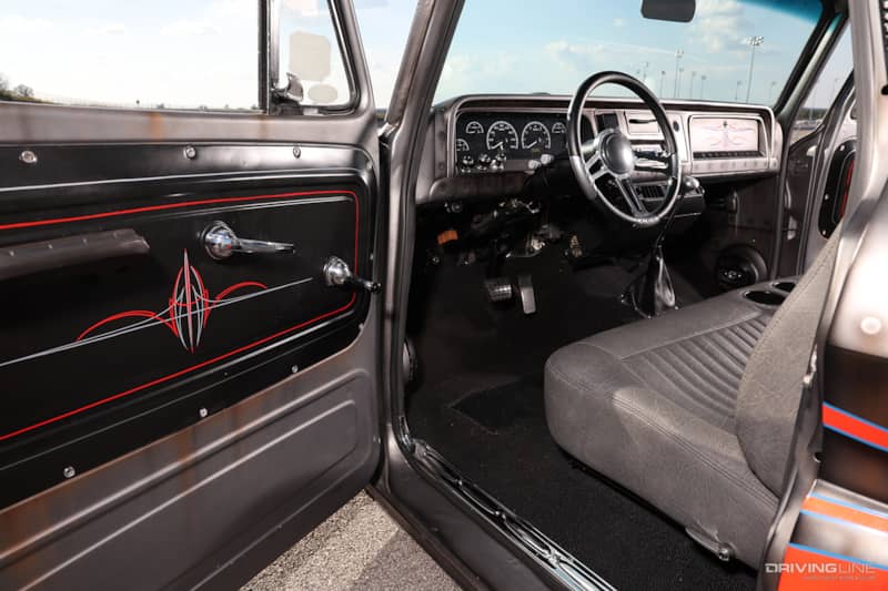 Interior of Bill Watson's 1966 Chevy C10