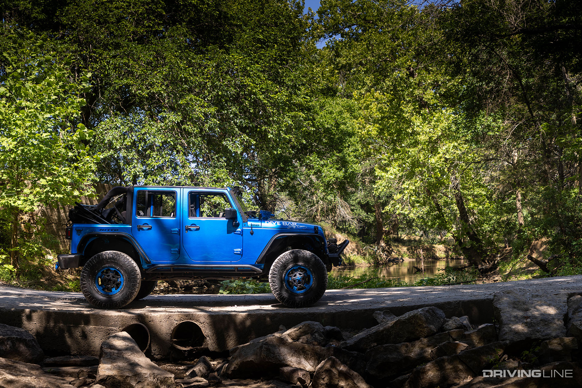 Jeep Wrangler on Trail