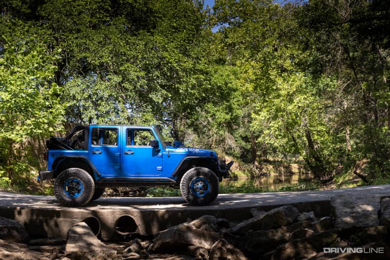 Jeep Wrangler on Trail