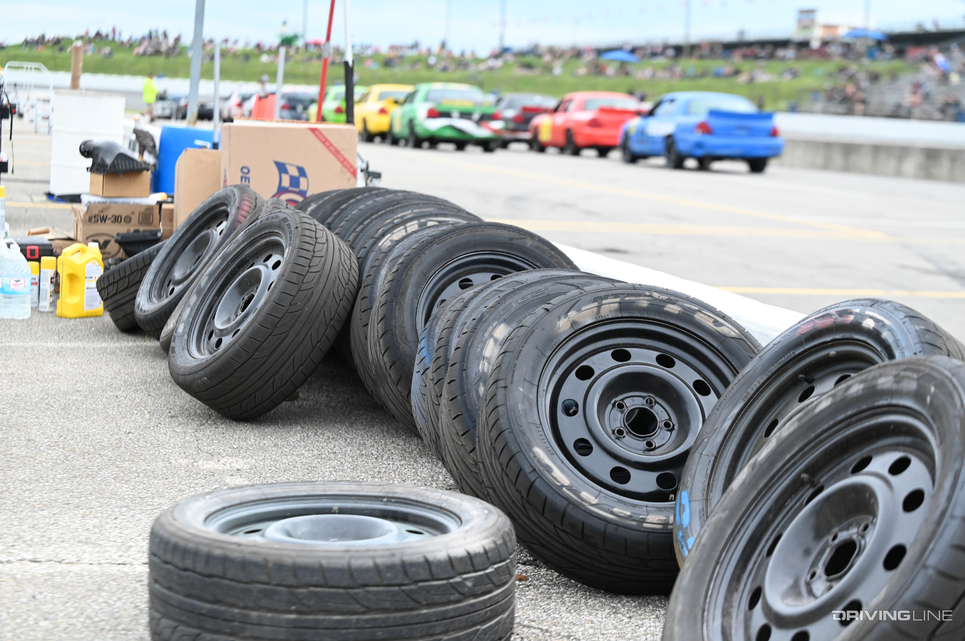 Nitto NT55G2 Tires for Ford Crown Vic Race Cars at the Freedom Factory