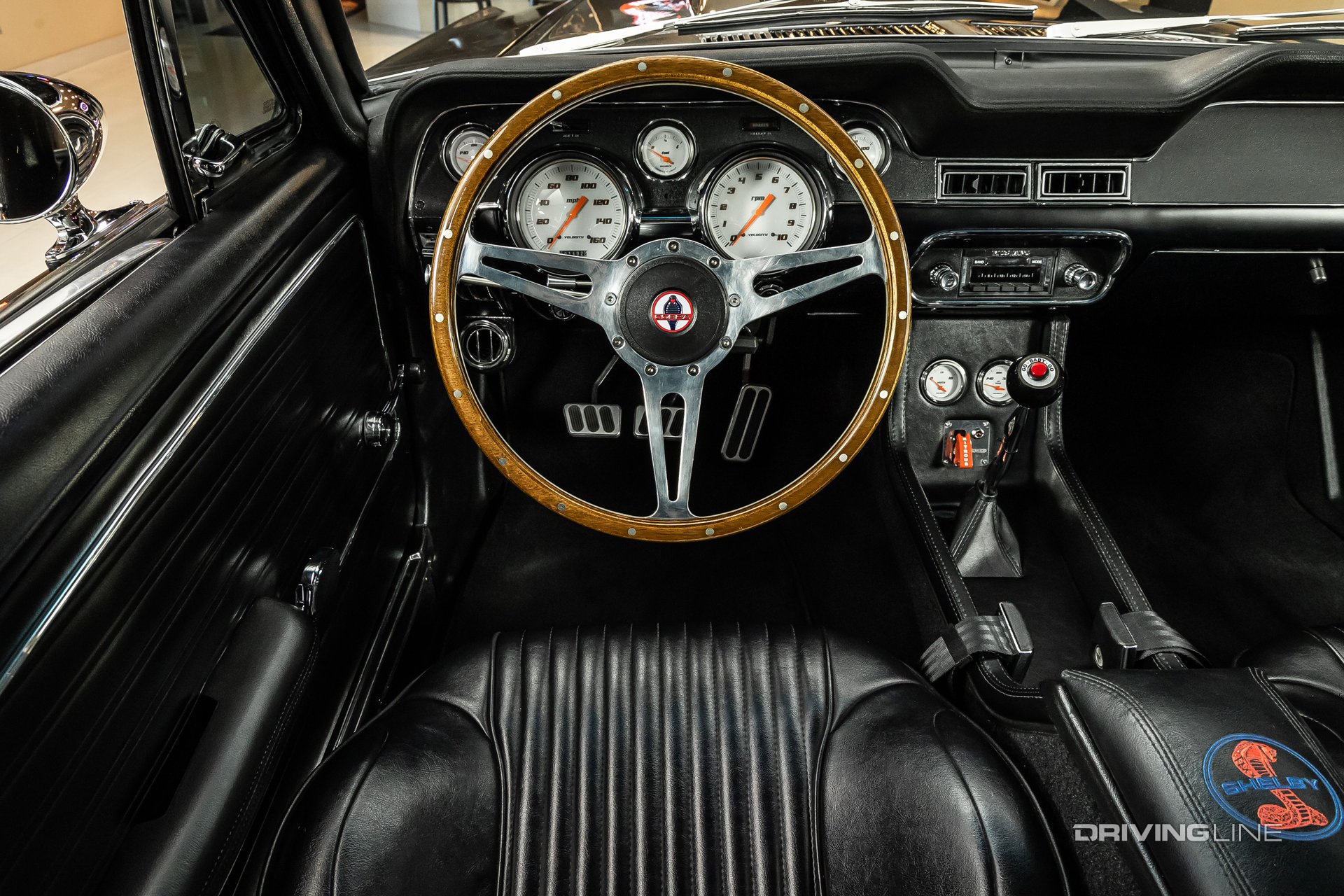 ford shelby steering wheel in eleanor reproduction car