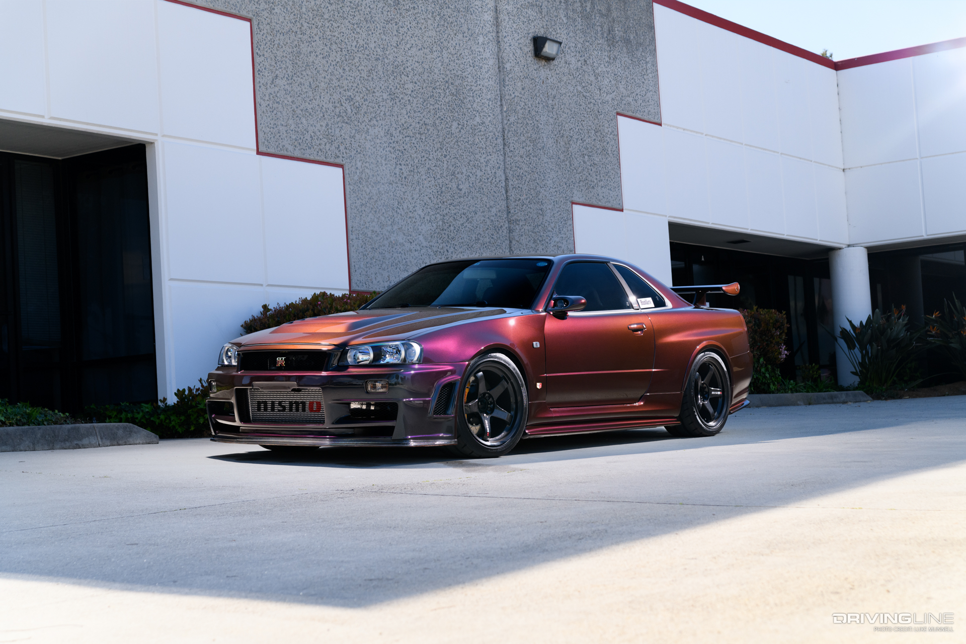 TJ Hunt's Nissan R34 GT-R Skyline on Nitto NT05 tires
