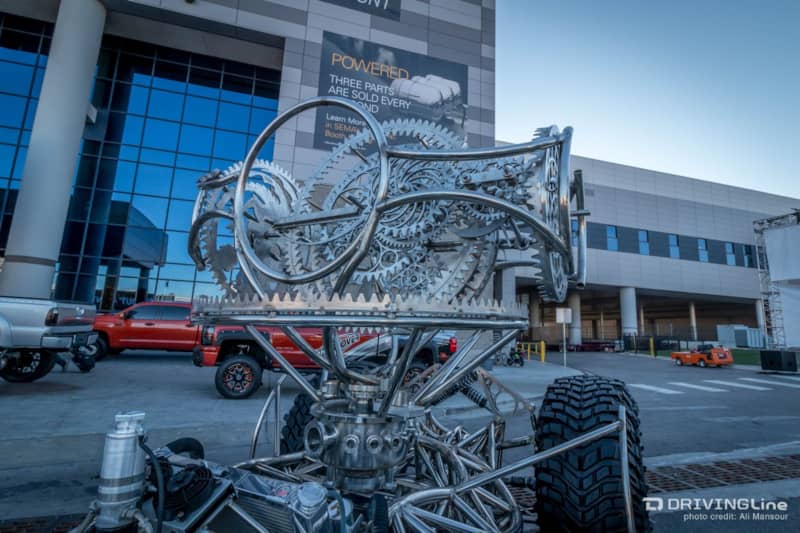 sema show 2015 odd vehicles mad max jeep kia ford 8