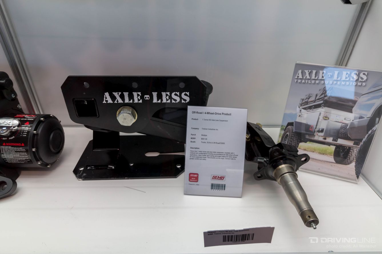 2015 sema show new products off road axle less trailer suspension