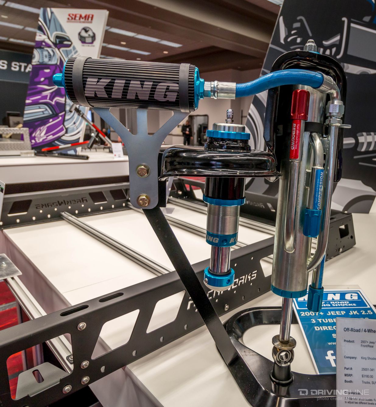 2015 sema show new products off road jeep wrangler jk king bypass shocks