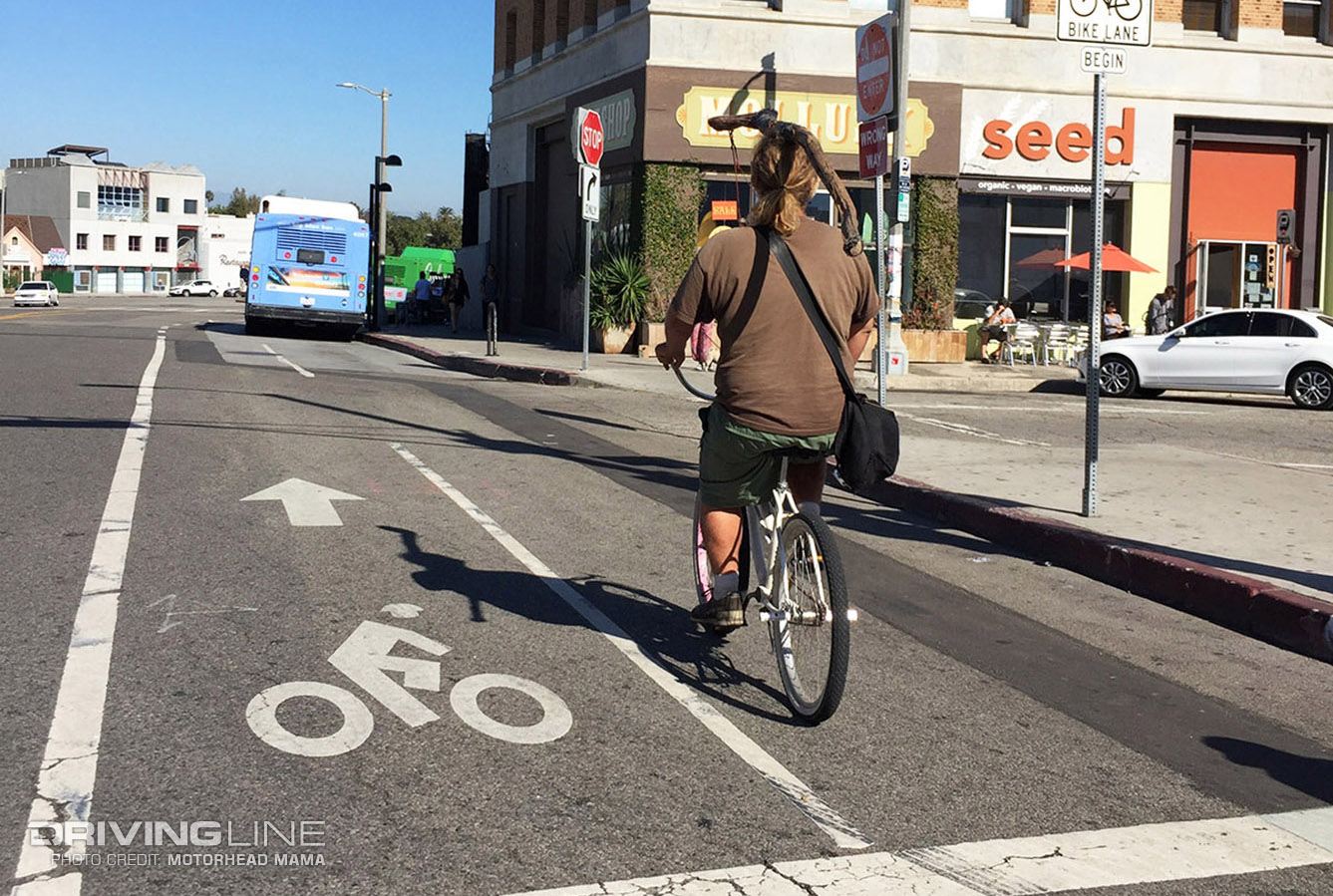 venice beach car spotting motorheadmama bike dude