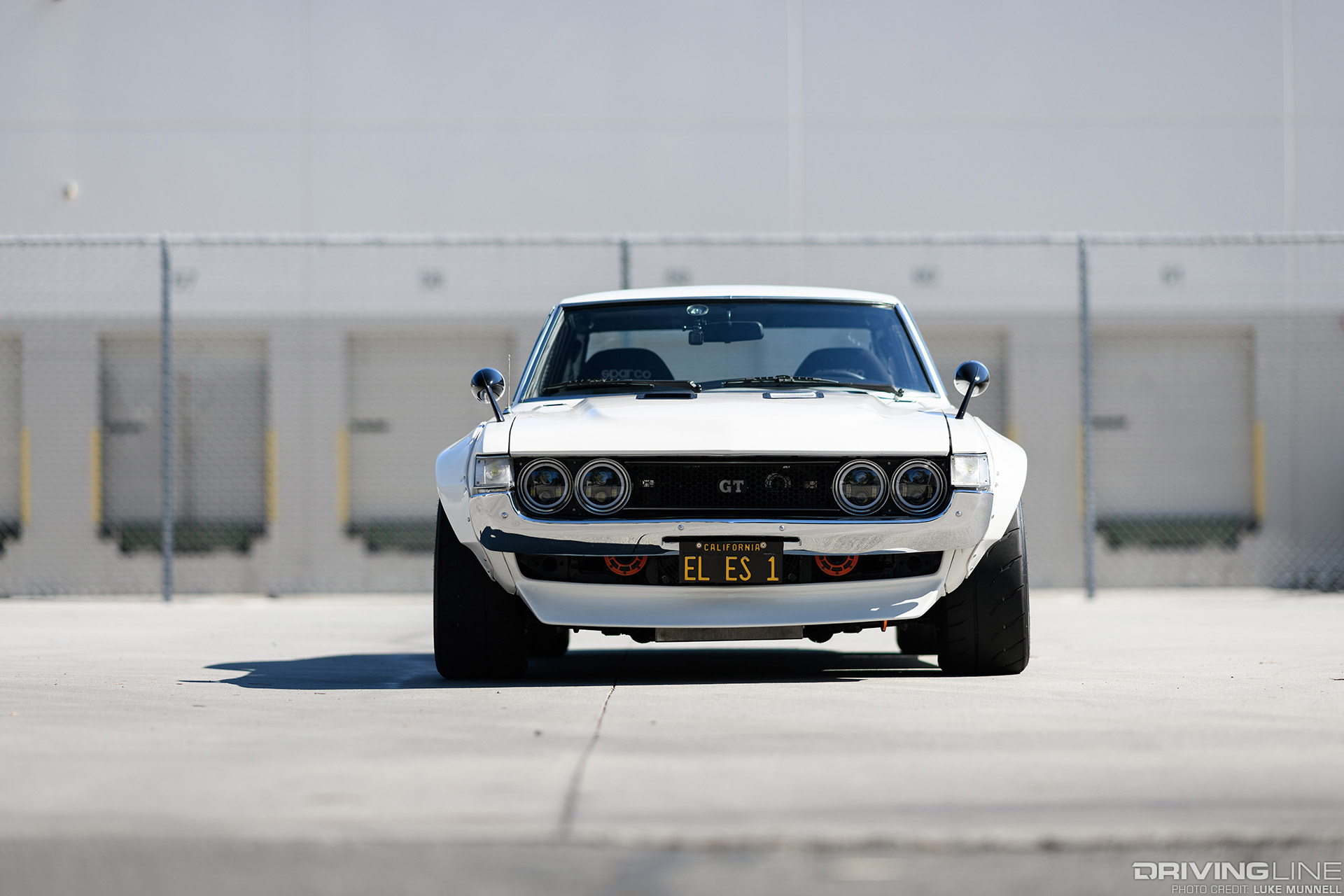 front view of a custom 1974 Toyota Celica