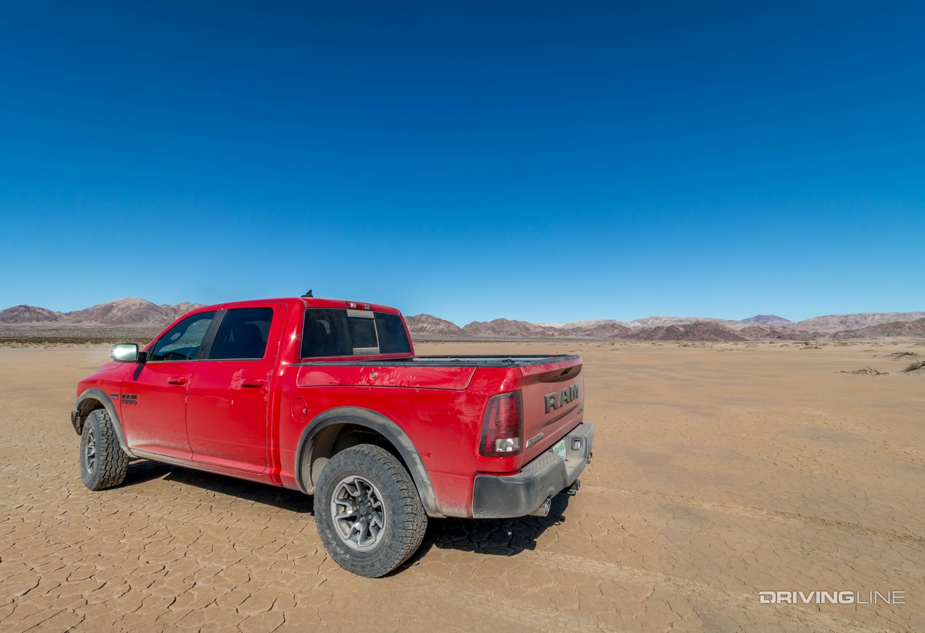 Driving Line – 2016 Ram Rebel 1500 – red pickup truck
