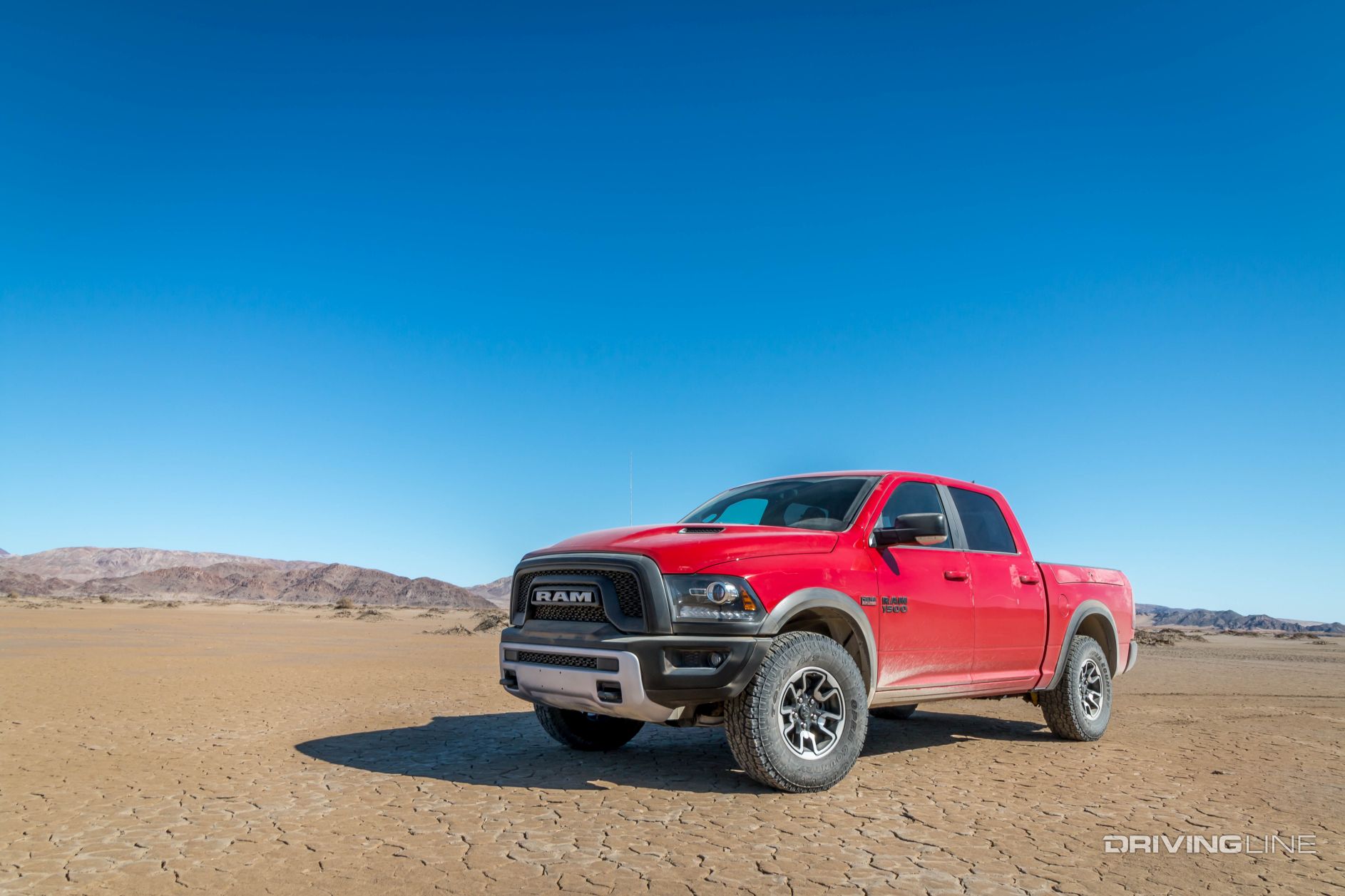 Driving Line – 2016 Ram Rebel 1500 – red pickup truck