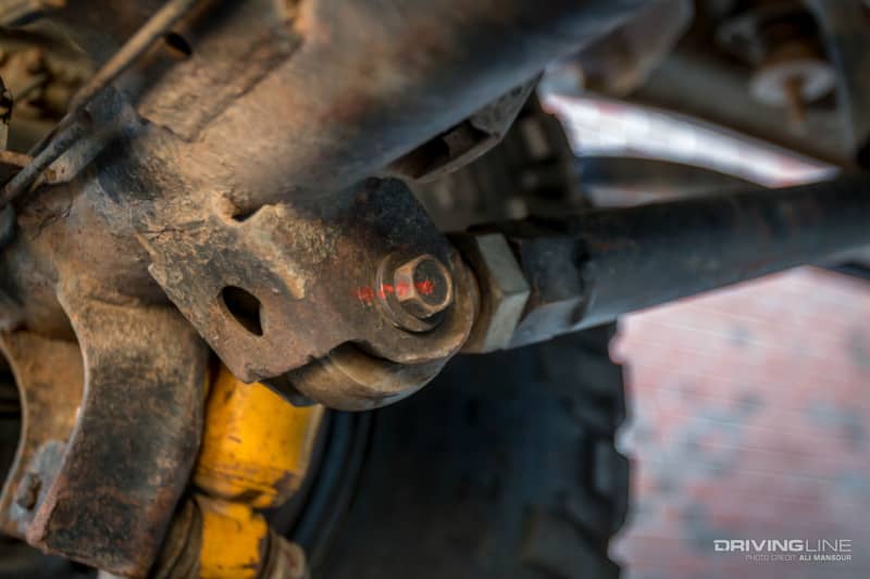 Driving Line – 1998 Toyota 4Runner Solid Axle Trail Grappler Paint Mark – Easter Jeep Safari