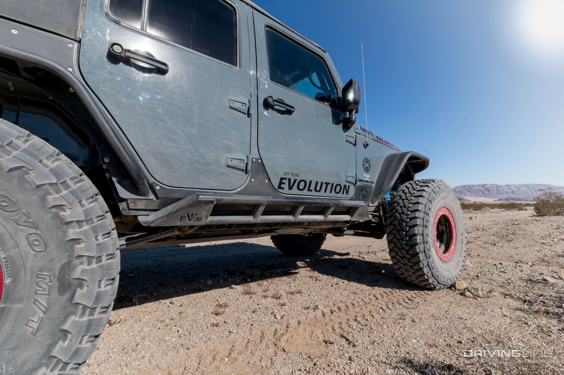 2014 Jeep Wrangler Unlimited Rubicon dual-purpose JK Evo MFG Rock Skins