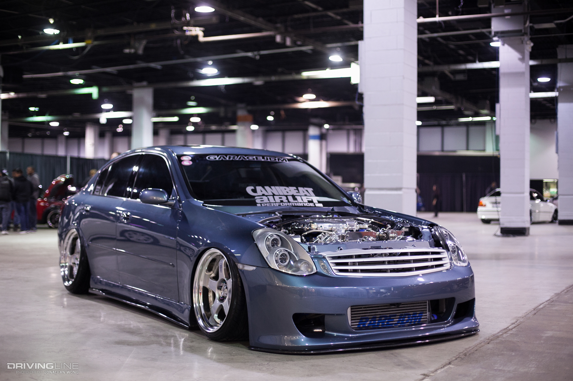 Marcus Cooke's G sedan, winner of Best Stance and Best Infiniti at 2016 Tuner Galleria
