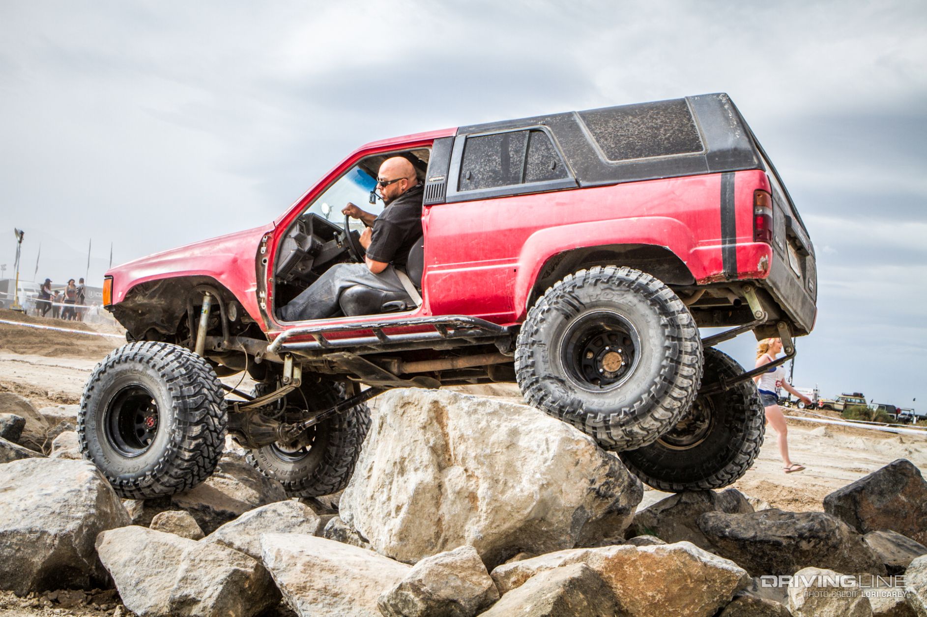 red 4x4 at 54th annual Desert Safari