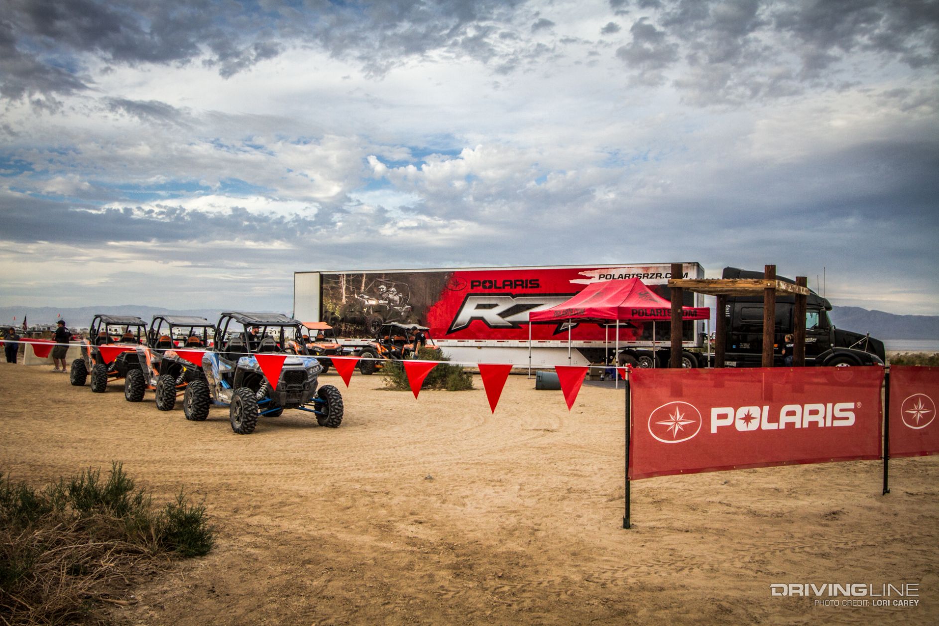 Polaris demo rides in 2016 RZR XP Turbo and Polaris ACE 900 SP models at 54th annual Desert Safari