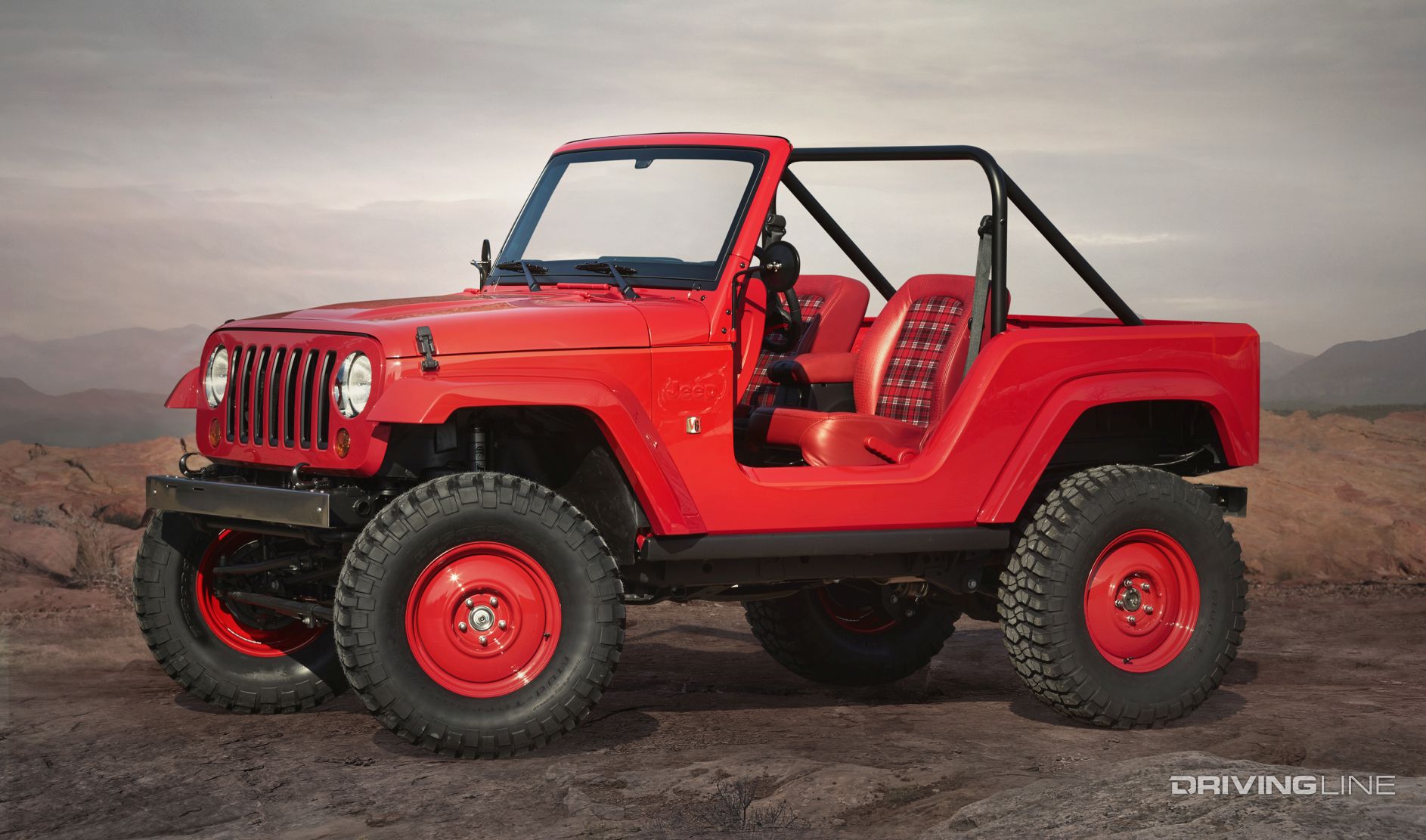 red Jeep Shortcut Concept Vehicle 2016 EJS Moab