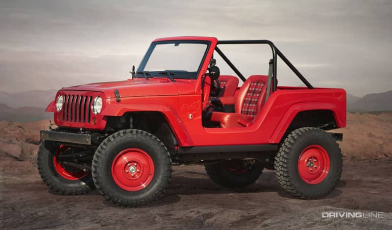 red Jeep Shortcut Concept Vehicle 2016 EJS Moab