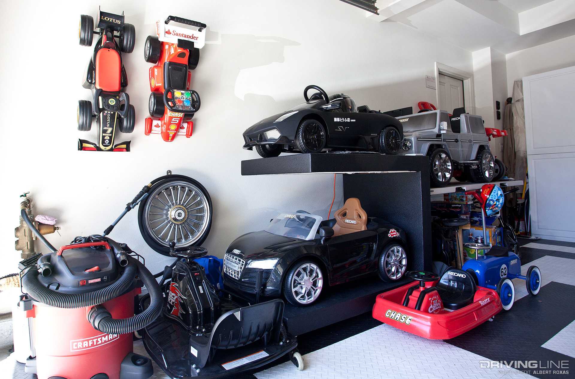 Driving Line - Dad Life - kids with toy cars