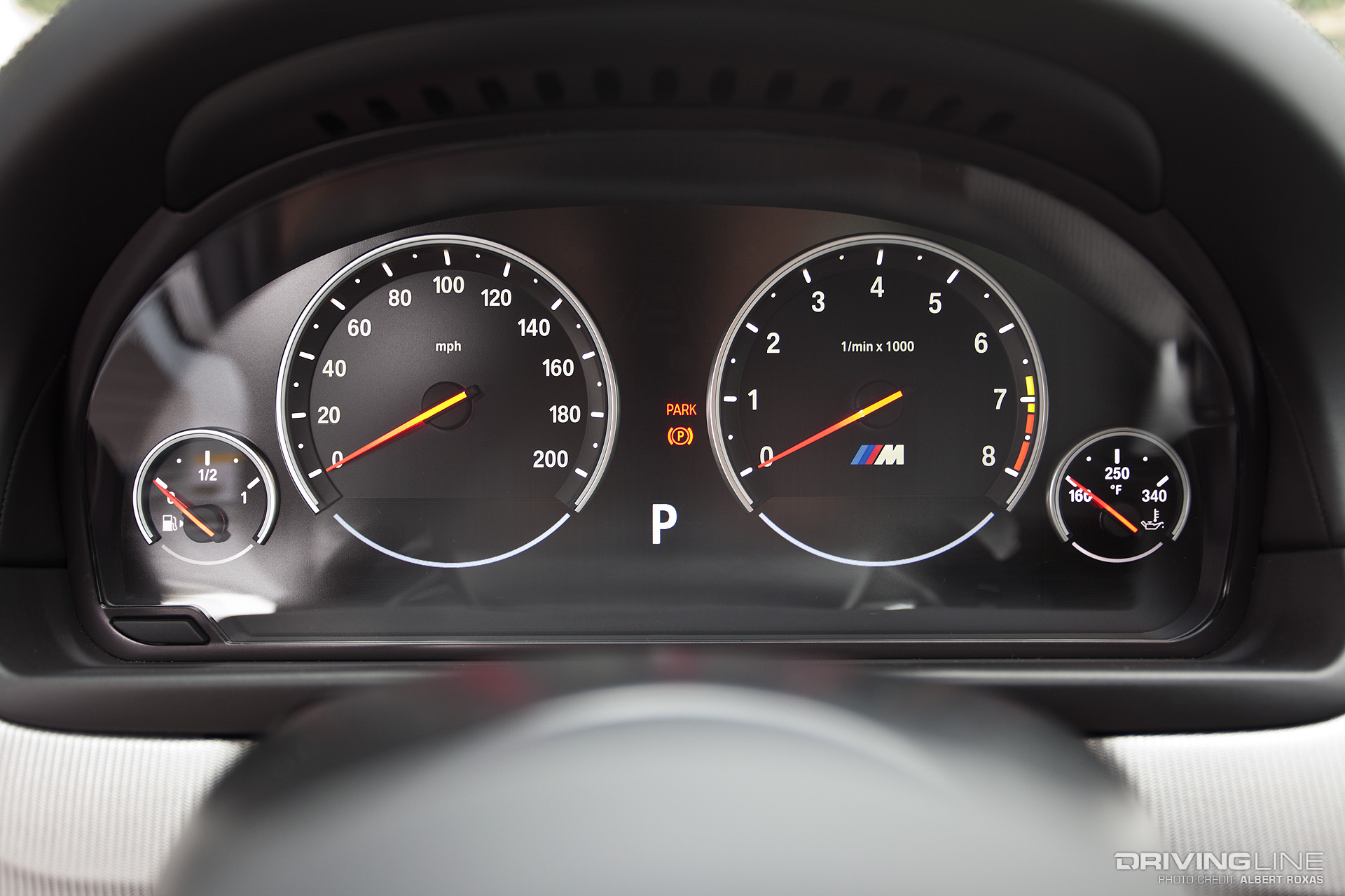 Driving Line - Dad Life - BMW M5 dashboard