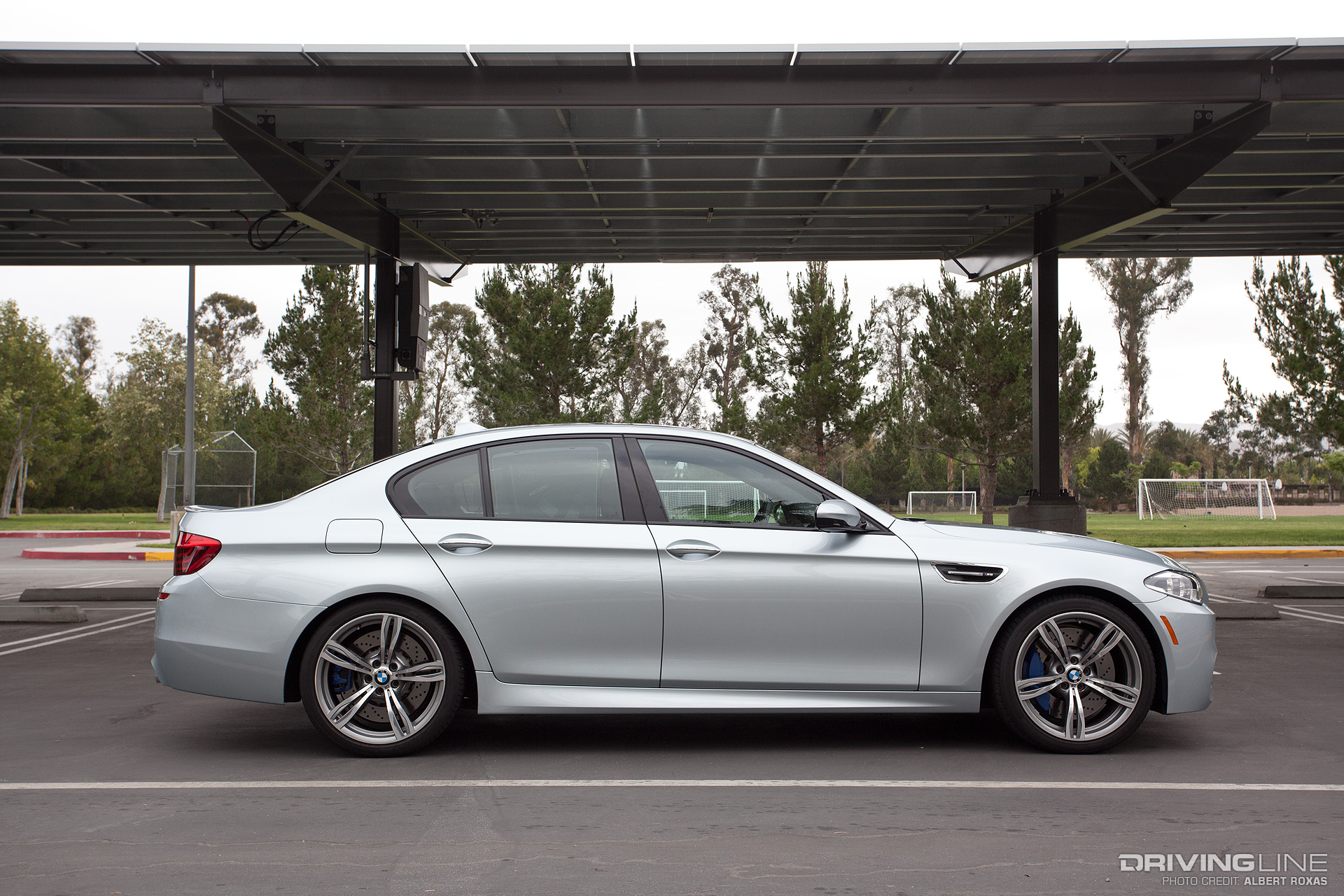 Driving Line - Dad Life - silver BMW M5 side