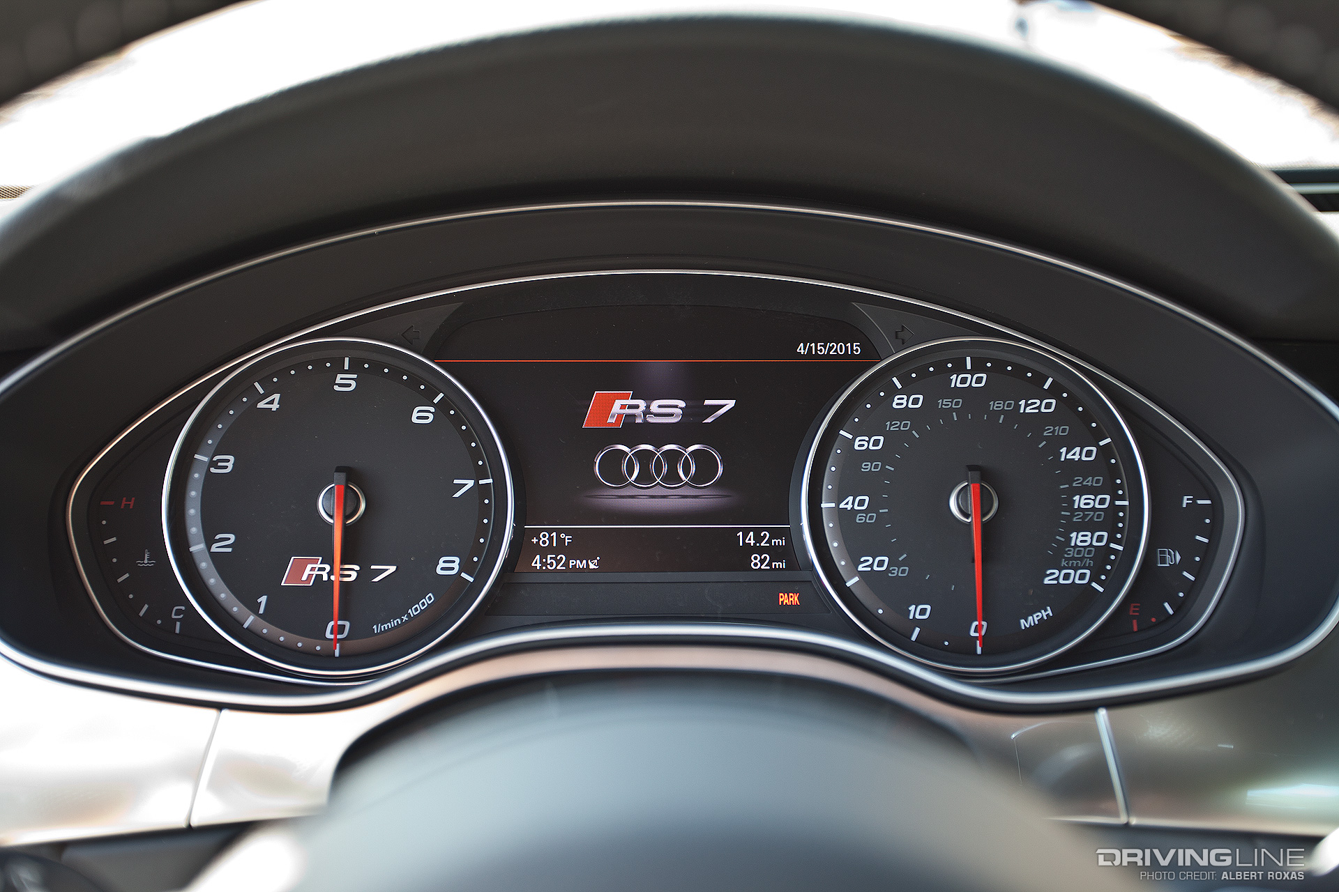 Driving Line - Dad Life - Audi RS7 dashboard