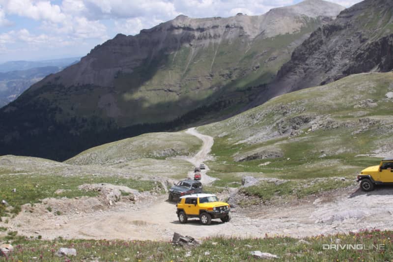 009 fj cruiser summit imogene pass high glade