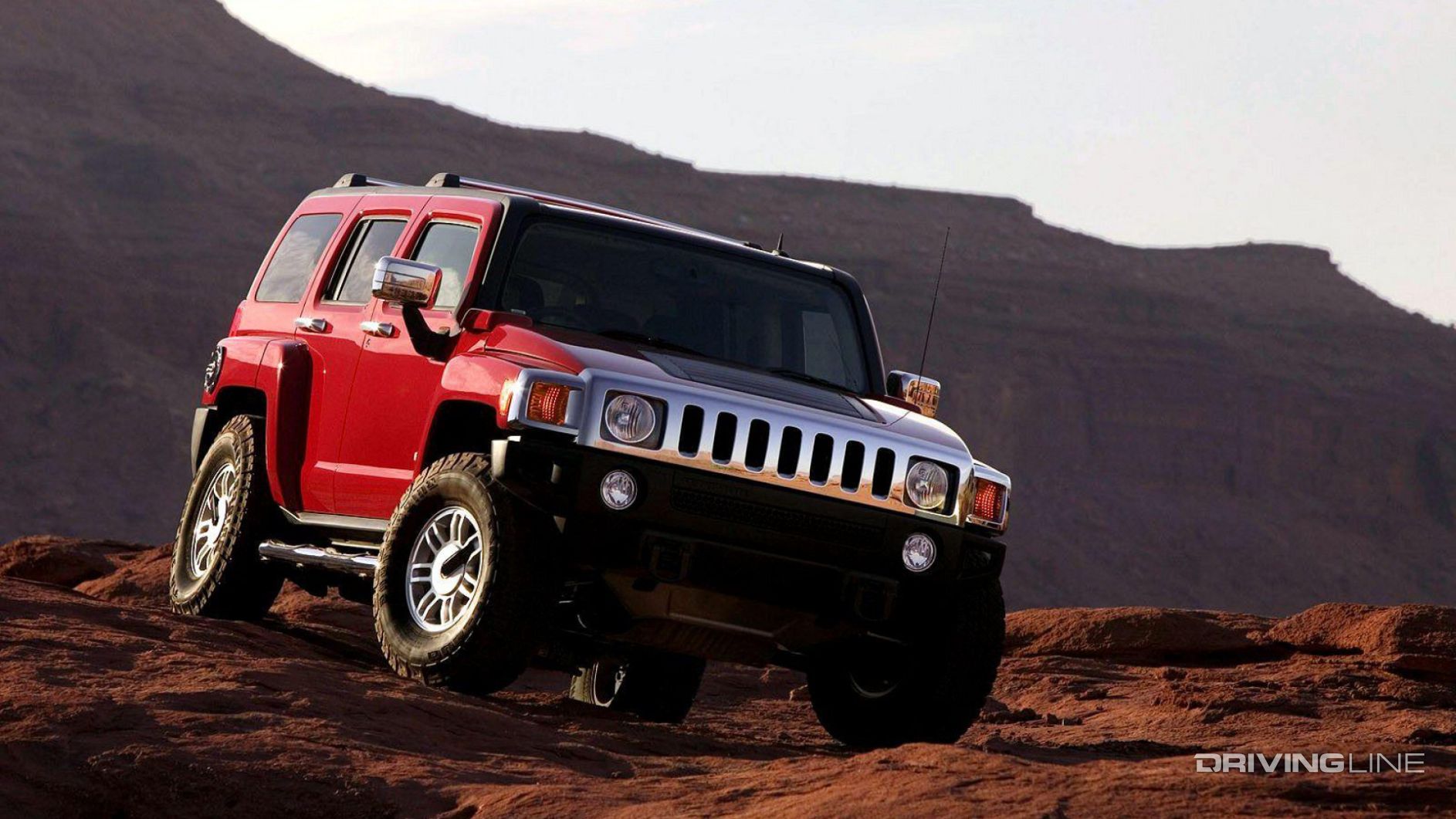red Hummer H3 Alpha