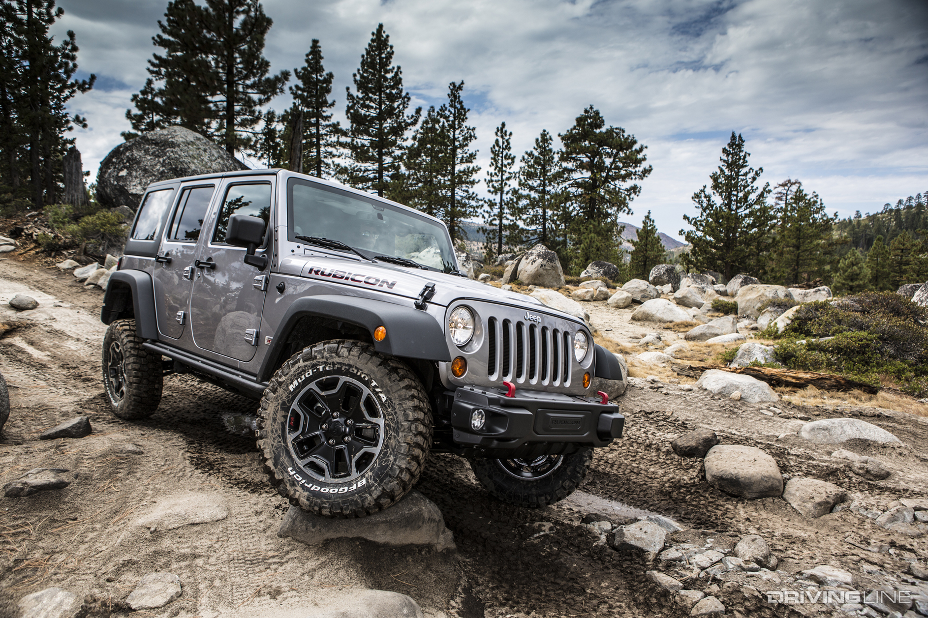 charcoal grey Jeep Wrangler Rubicon