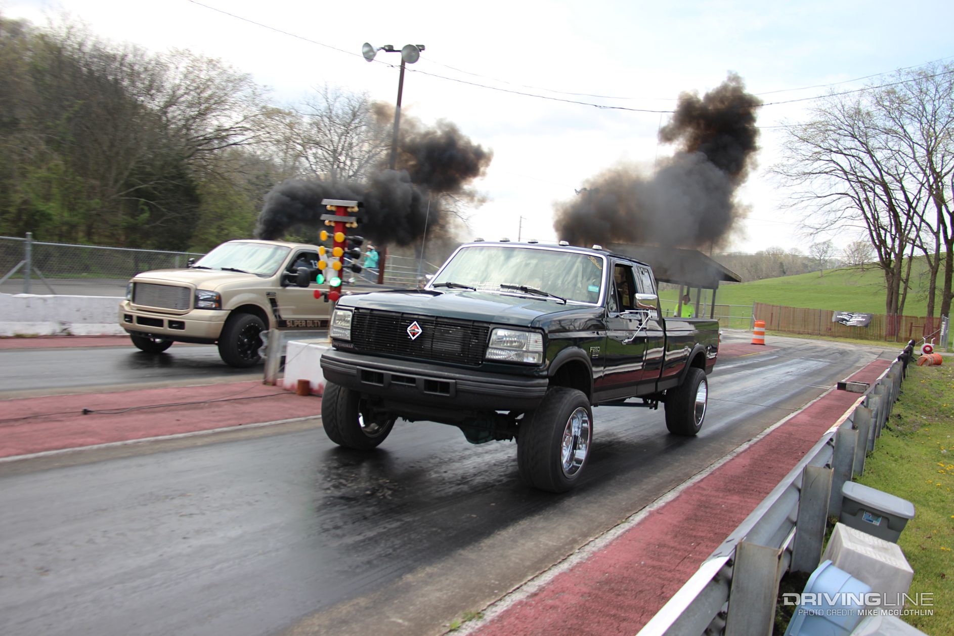 001 ford diesel drag race