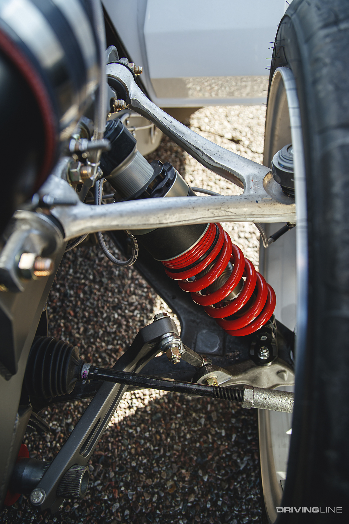 Coil-overs of Cameron Bishop's ’72 Chevy C10