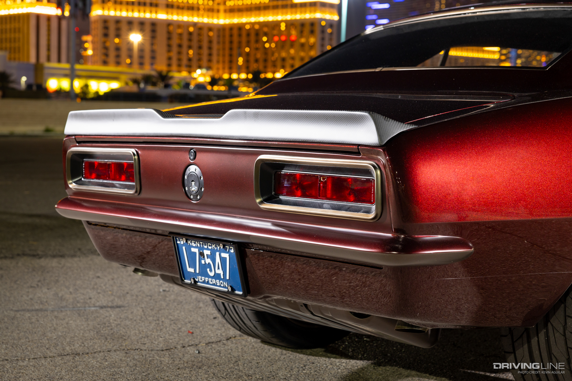 Rear end of the Cardinal Camaro