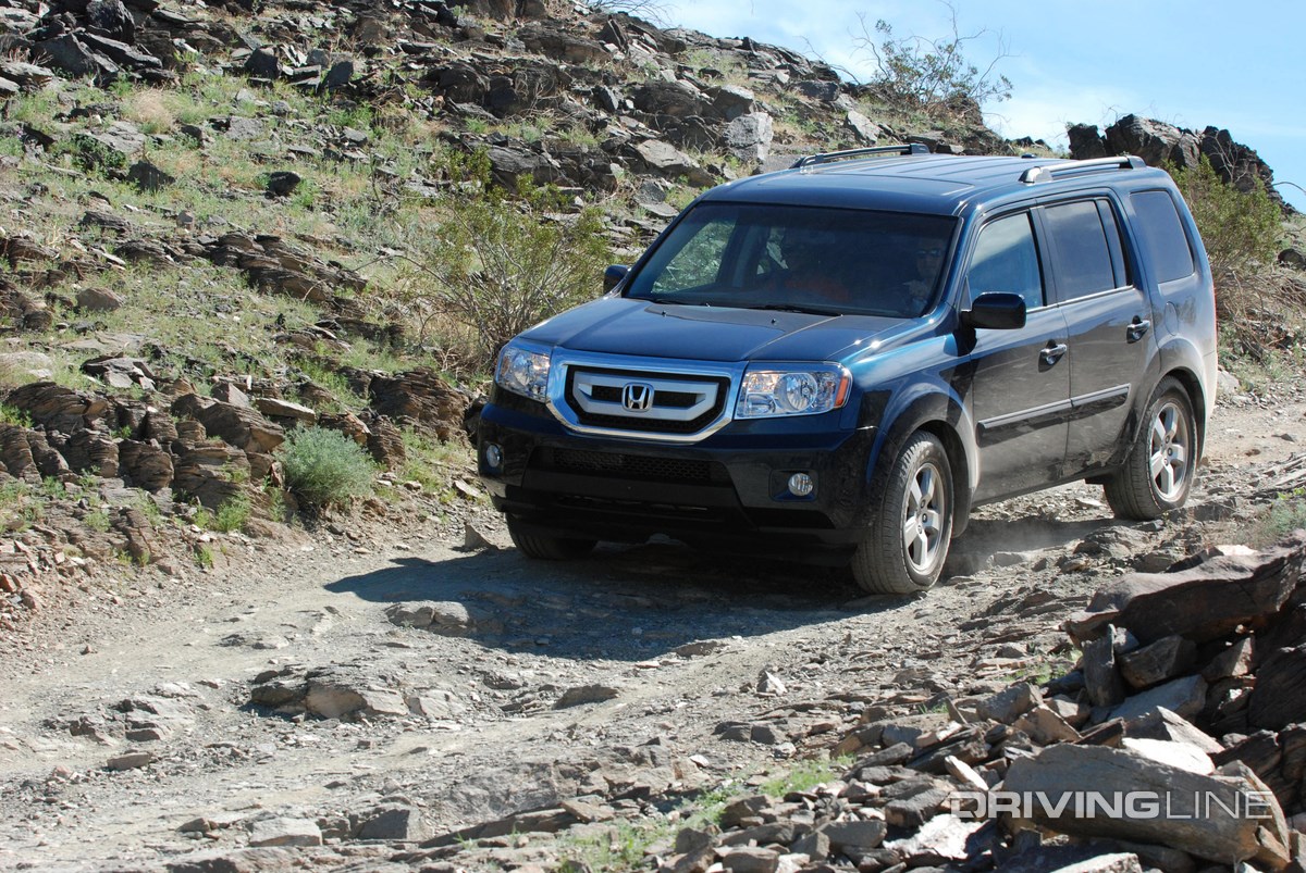 Honda Pilot on off-road trail