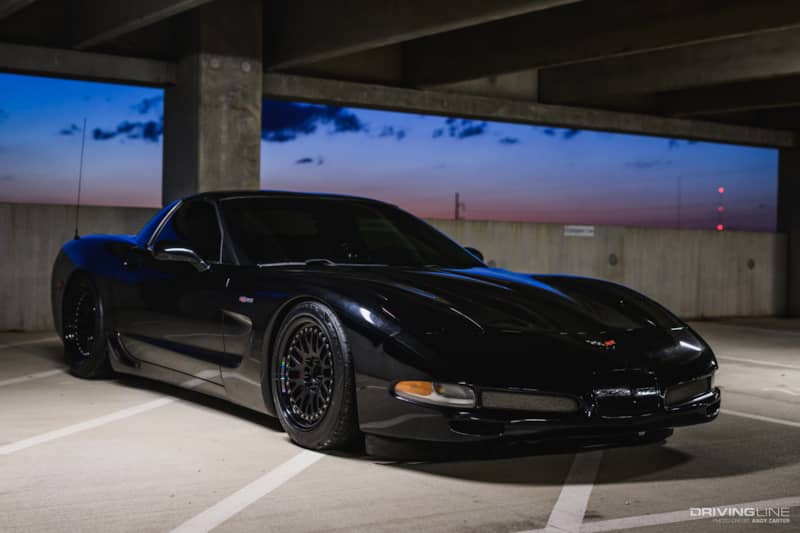 Corvette Z06 on coilovers