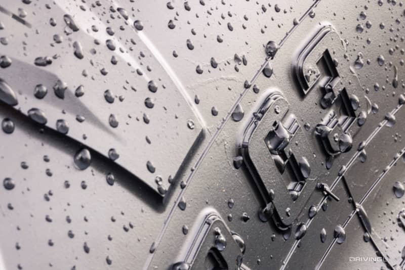 Nitto Terra Grappler G3 A/T Tire sidewall detail with water droplets