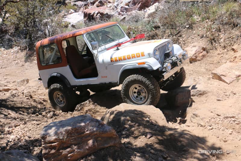 020 cj7 renegade v8 no power steering obstacle gold mountain big bear