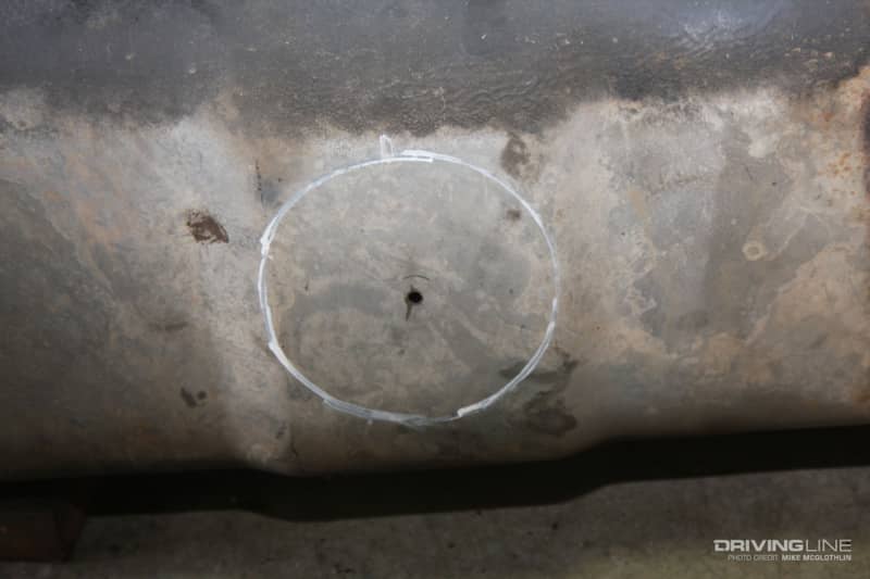 004 fuel tank sump install