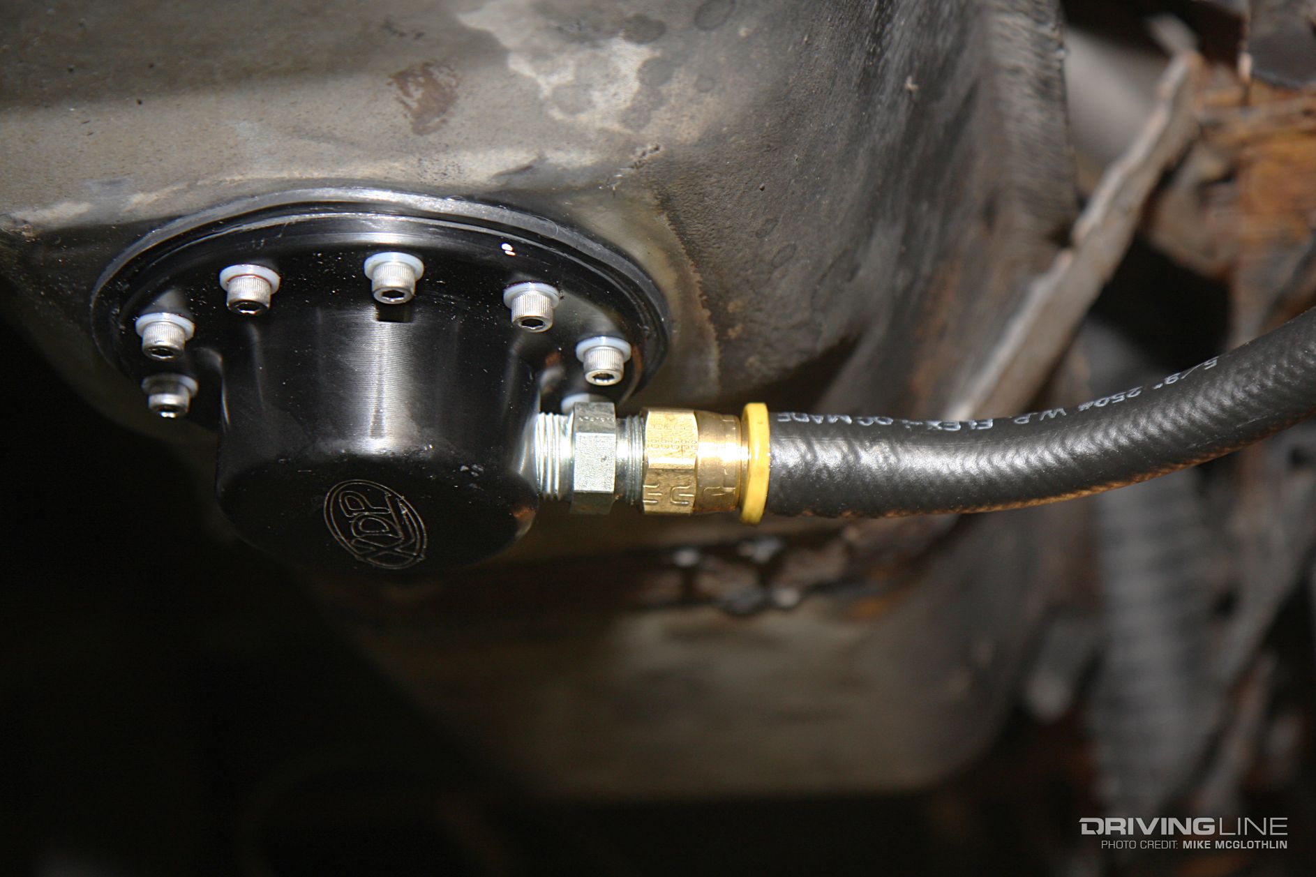 007 diesel tank sump install