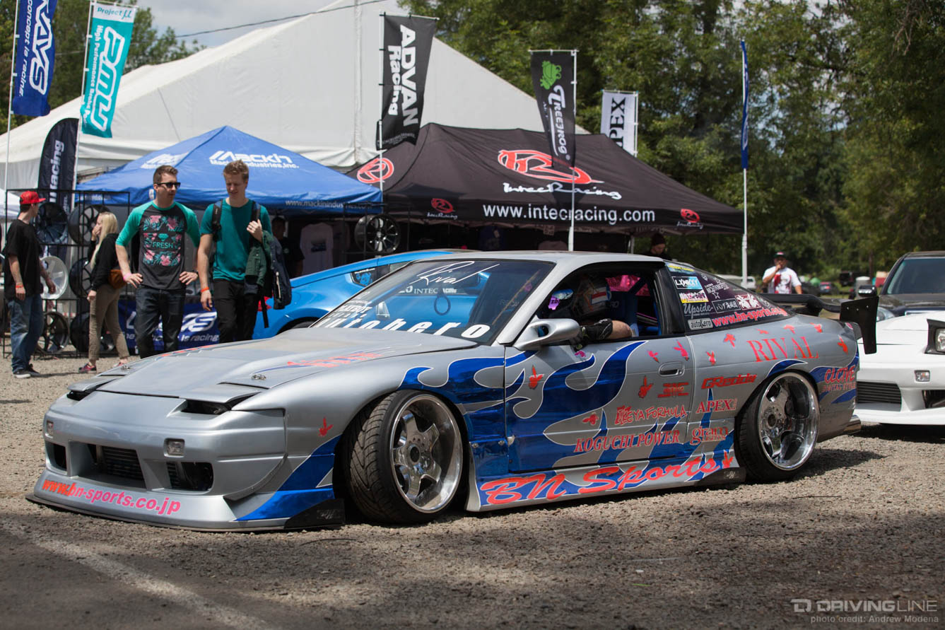 colorful slammed cars at Final Bout
