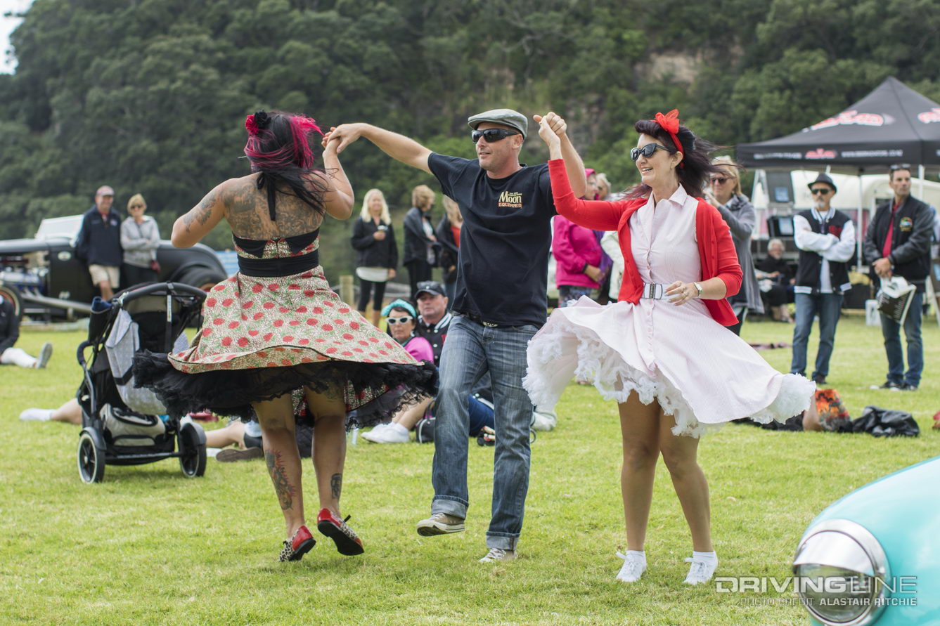 Fifties and Sixties period costumes at Repco Beach Hop